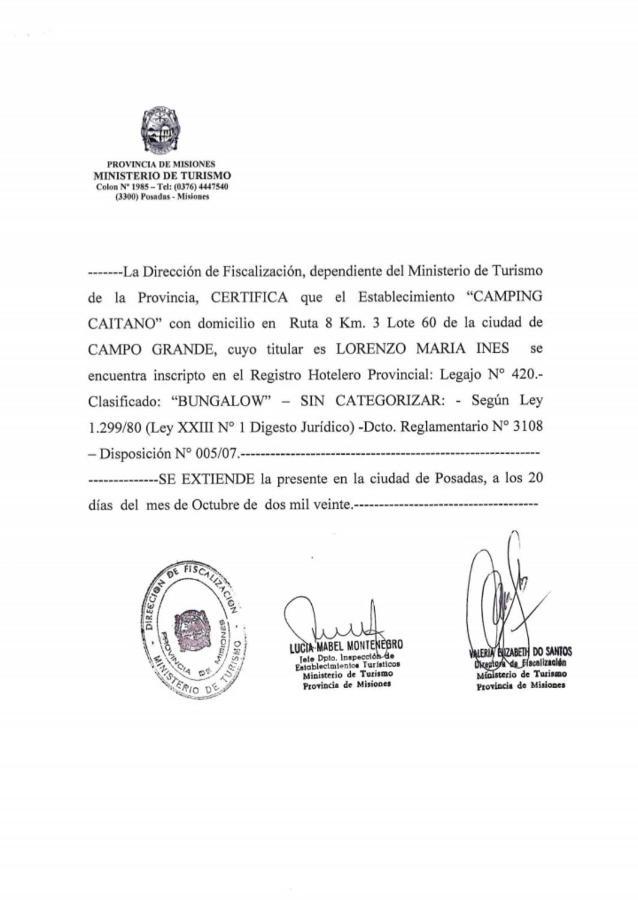 Camping Caitano Hotell Campo Grande  Eksteriør bilde